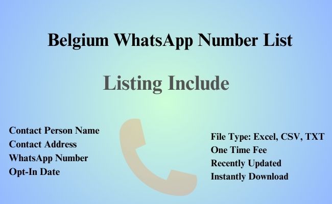 Belgium whatsapp number list