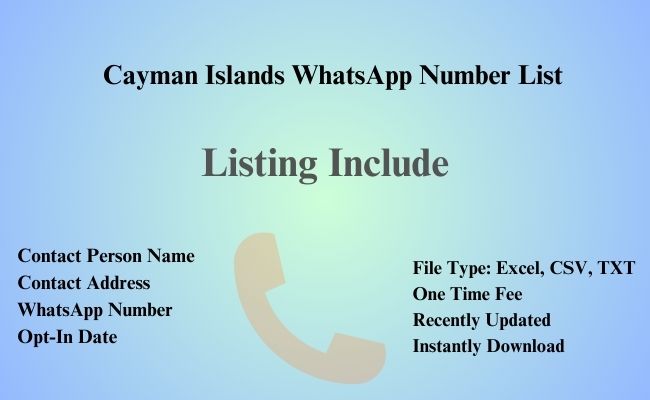 Cayman Islands whatsapp number list