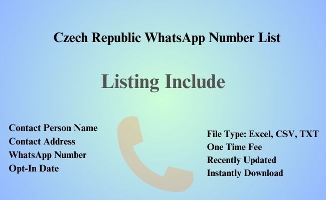 Czech Republic whatsapp number list