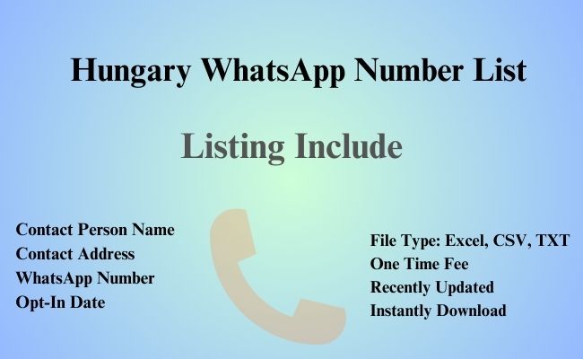 Hungary whatsapp number list