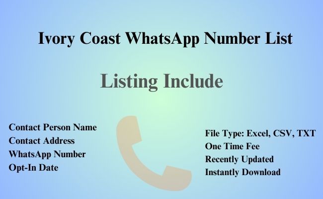 Ivory Coast whatsapp number list