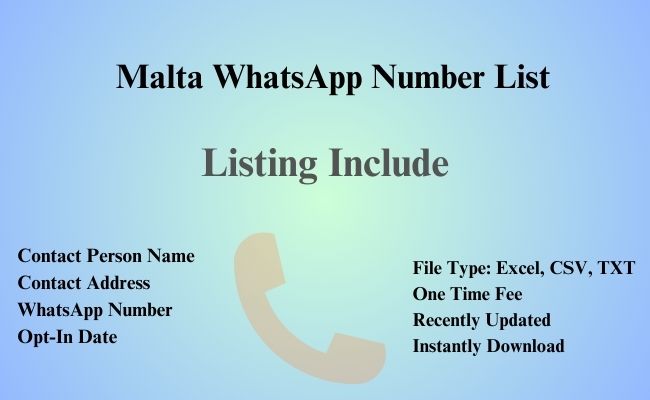 Malta whatsapp number list