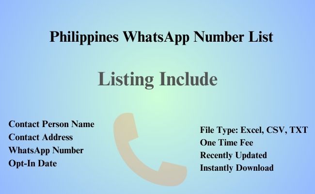 Philippines whatsapp number list