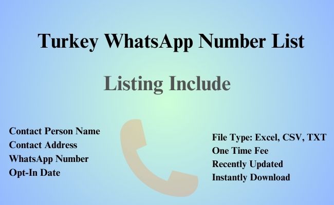 Turkey whatsapp number list